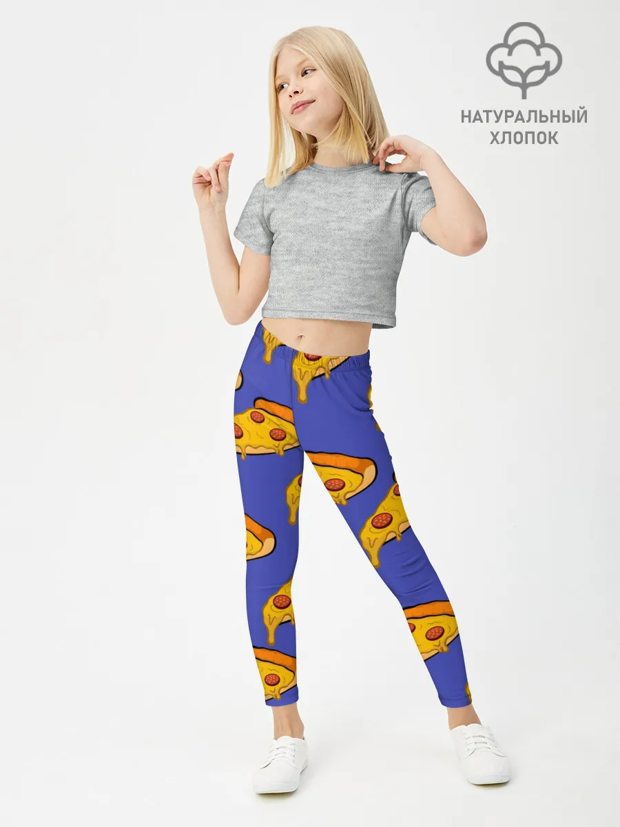 Леггинсы для девочки / Кусочки пиццы