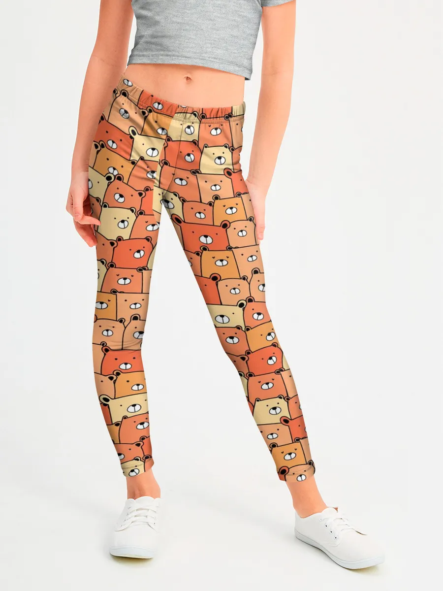 Леггинсы для девочки / МИШКИ