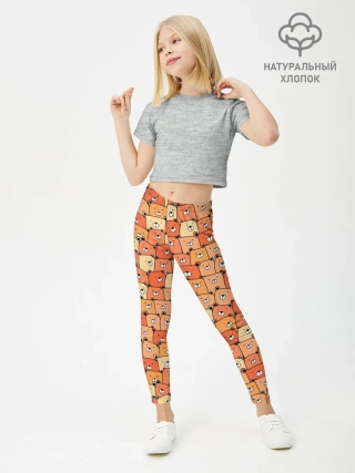 Леггинсы для девочки / МИШКИ