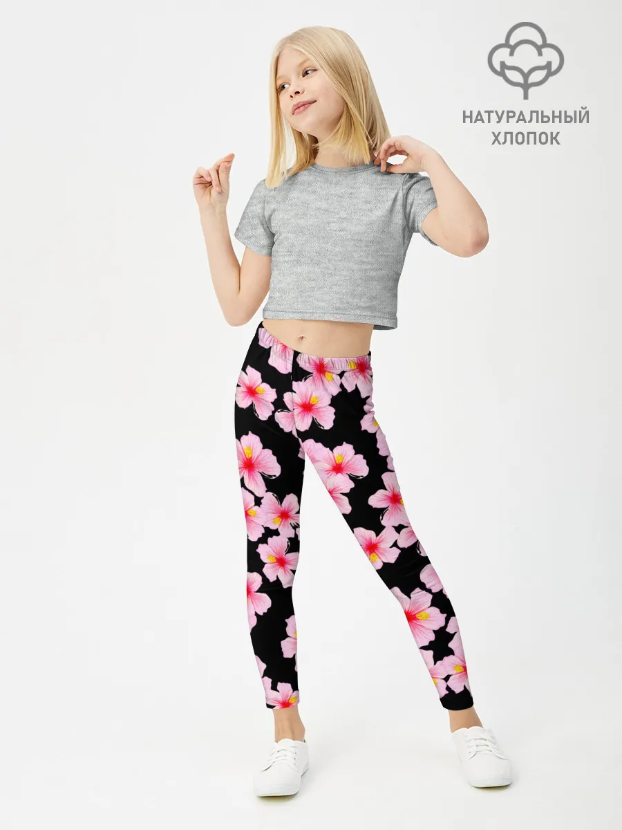 Леггинсы для девочки / Цветы желаний