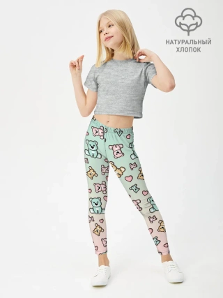 Леггинсы для девочки / МИШКИ