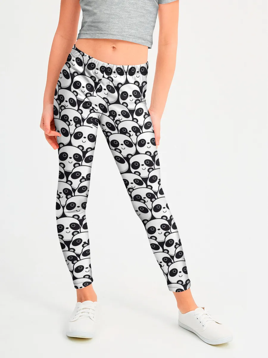 Леггинсы для девочки / ПАНДЫ