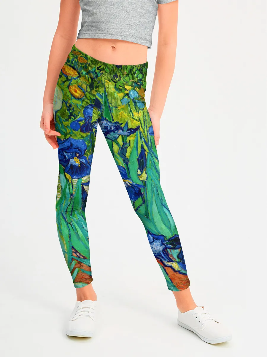 Леггинсы для девочки / Ирисы Ван Гога