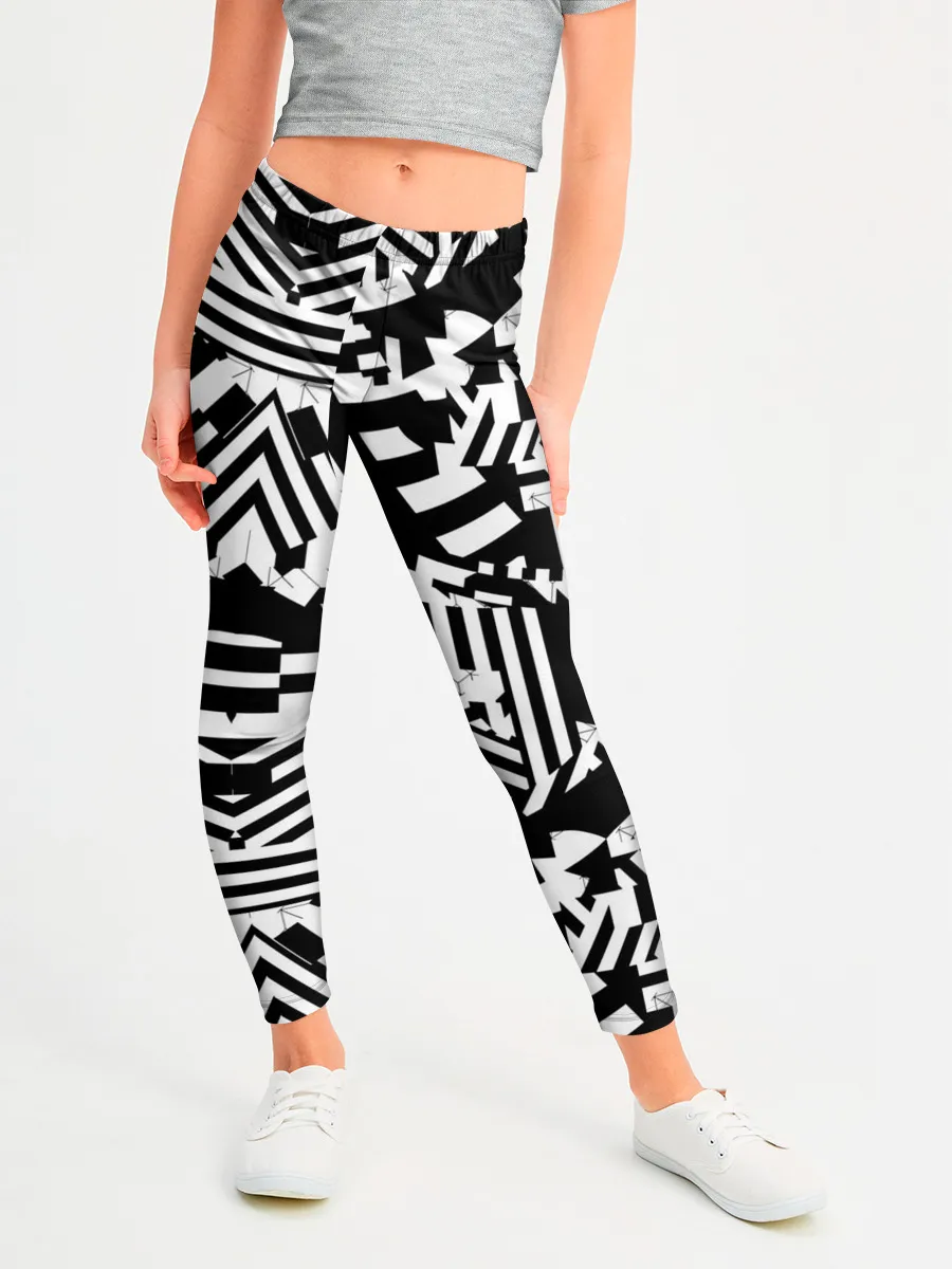 Леггинсы для девочки / Хаотичные линии