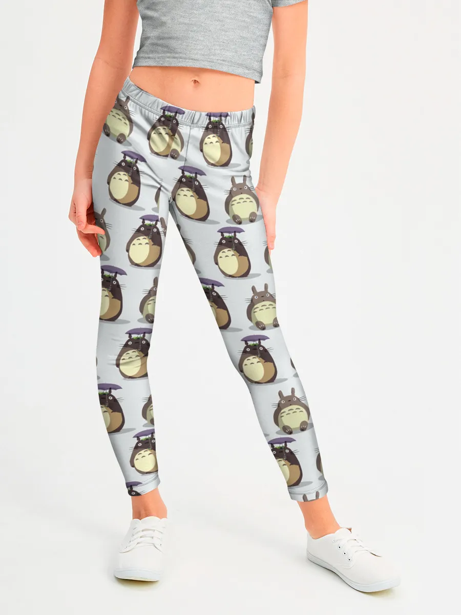 Леггинсы для девочки / Маленькие Тоторо 2