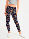Леггинсы для девочки / Драконы и цветы