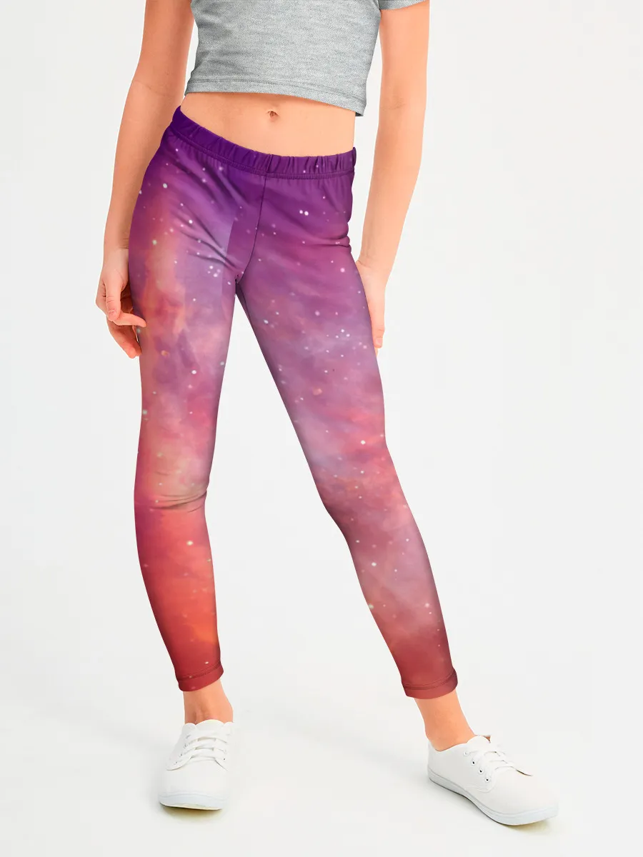Леггинсы для девочки / Космическое небо