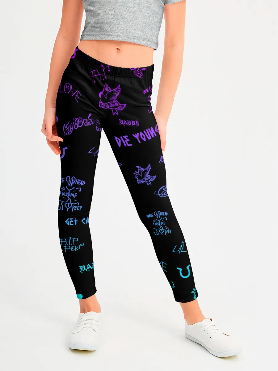 Леггинсы для девочки / Lil Peep