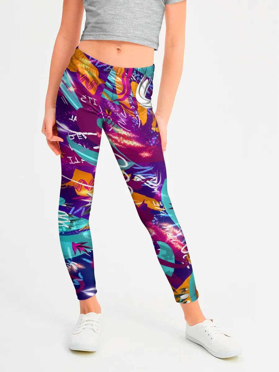 Леггинсы для девочки / Яркие краски