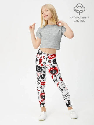 Леггинсы для девочки / Pop art