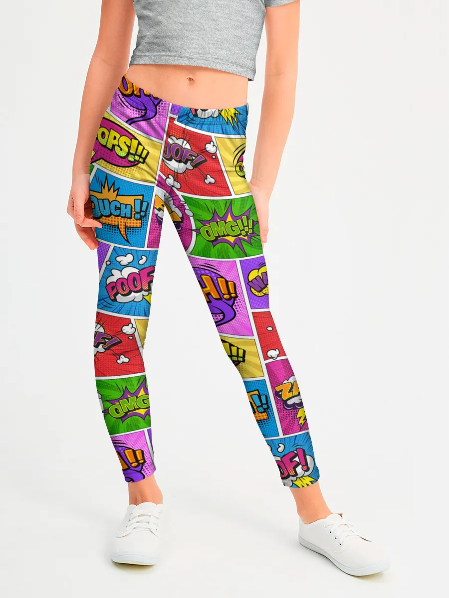 Леггинсы для девочки / Pop art