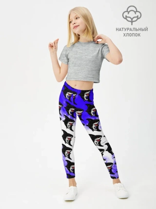 Леггинсы для девочки / Акула