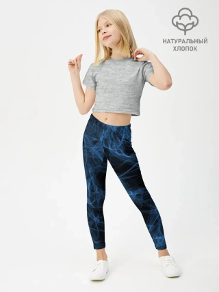 Леггинсы для девочки / Синяя паутина