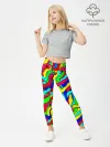 Леггинсы для девочки / Красочные узоры/абстракционизм