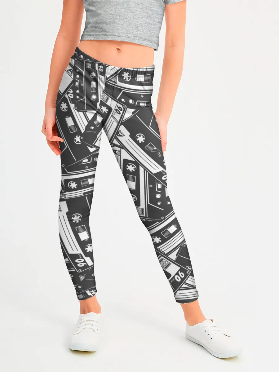 Леггинсы для девочки / retro pattern