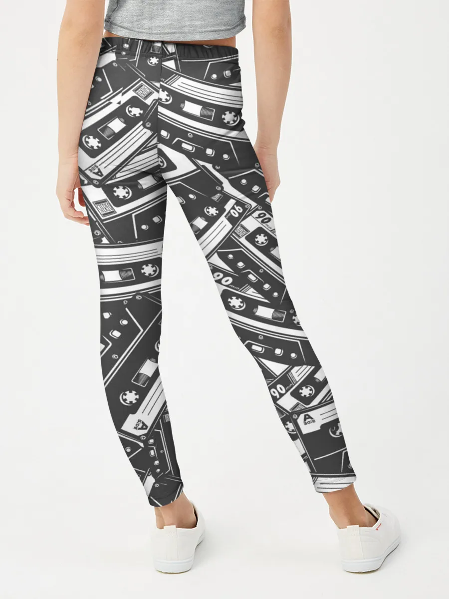 Леггинсы для девочки / retro pattern