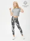 Леггинсы для девочки / retro pattern