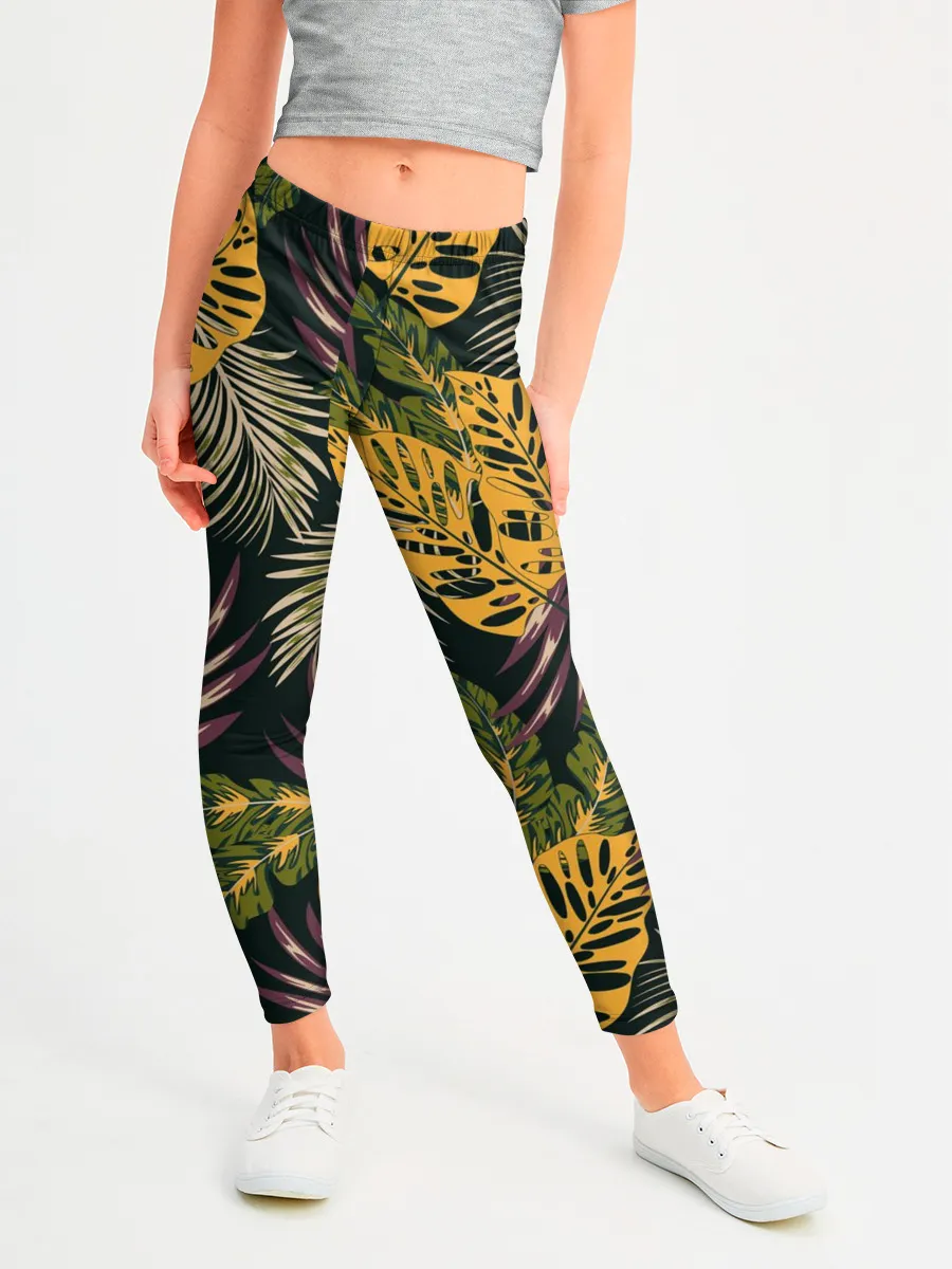 Леггинсы для девочки / Тропический лес