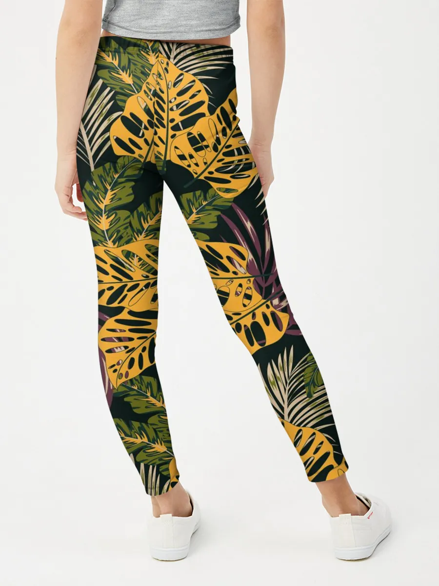 Леггинсы для девочки / Тропический лес