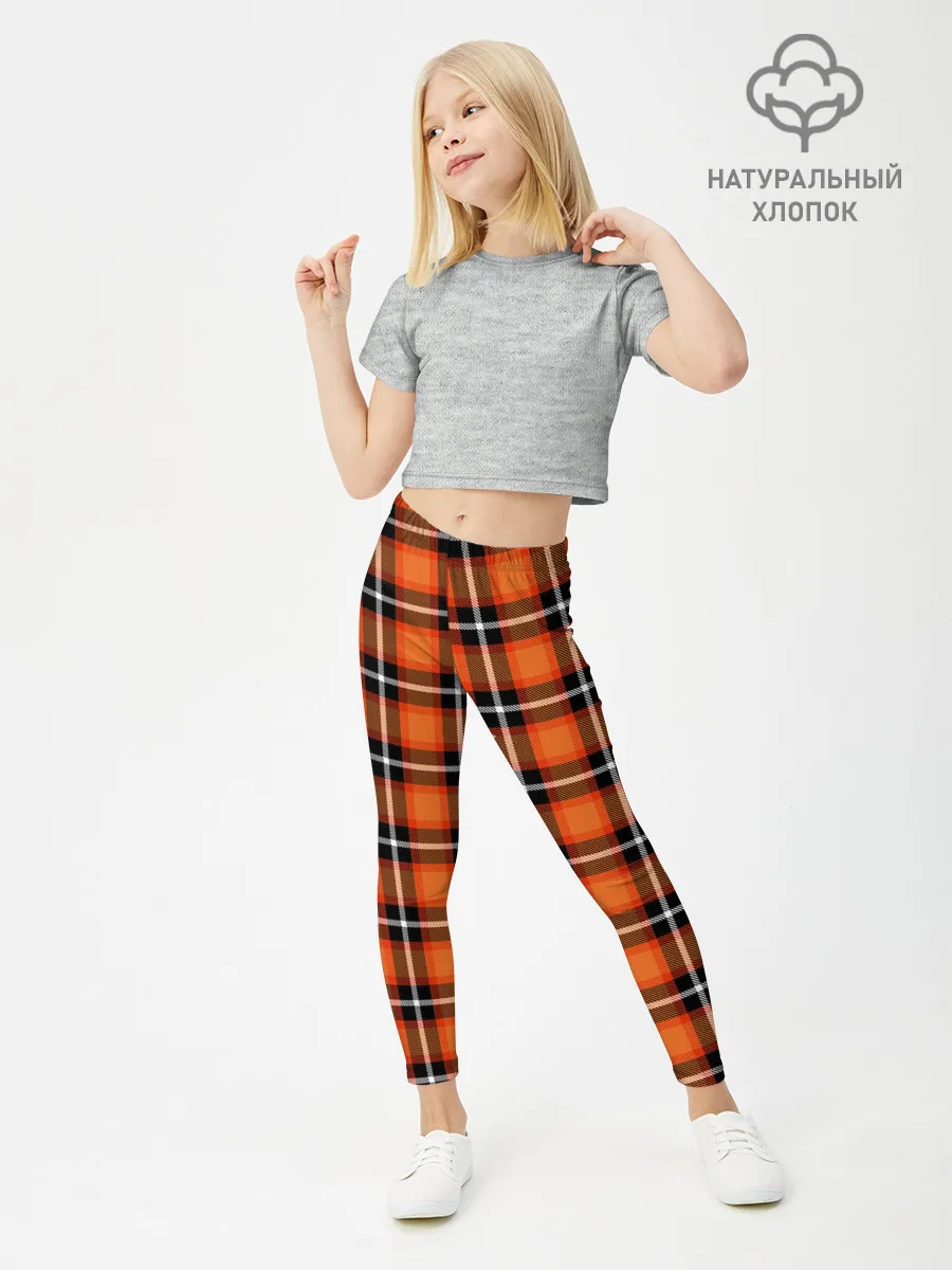 Леггинсы для девочки / Шотландская клетка