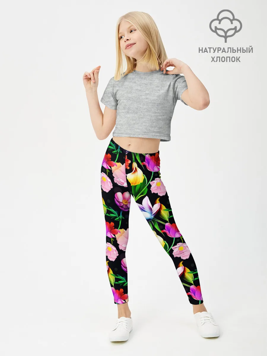 Леггинсы для девочки / Разноцветие