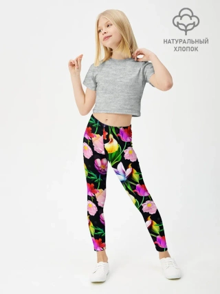 Леггинсы для девочки / Разноцветие