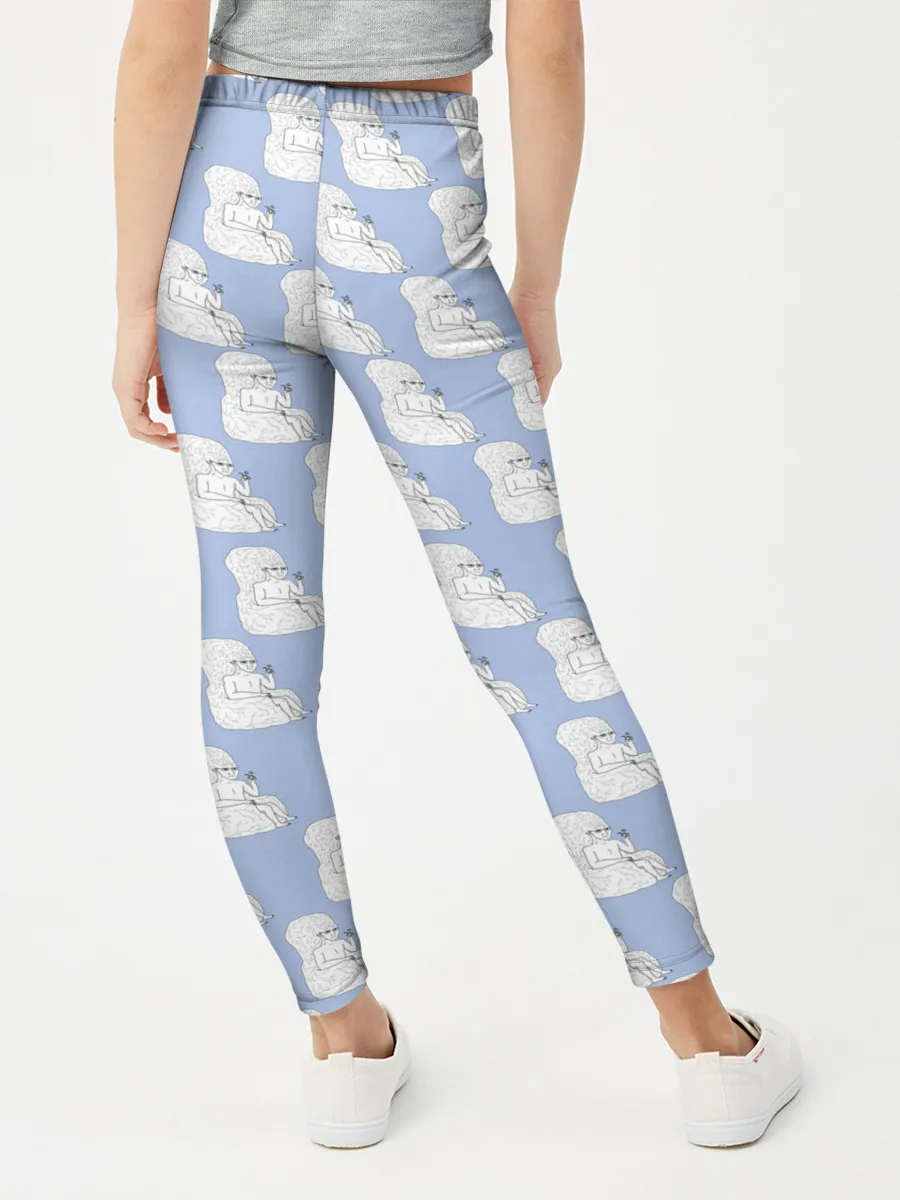 Леггинсы для девочки / Голубой мегамозг