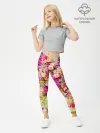 Леггинсы для девочки / Цветы