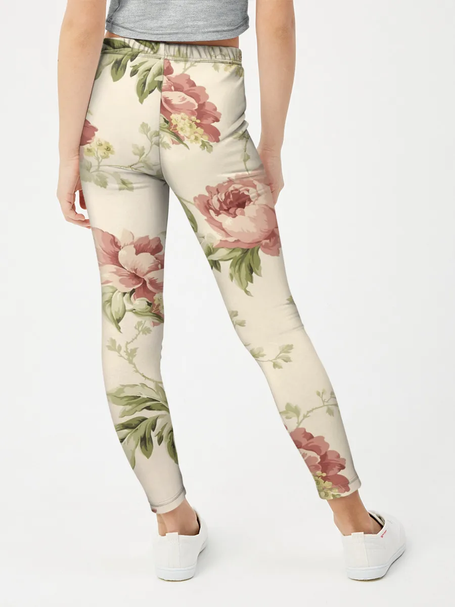 Леггинсы для девочки / Цветы