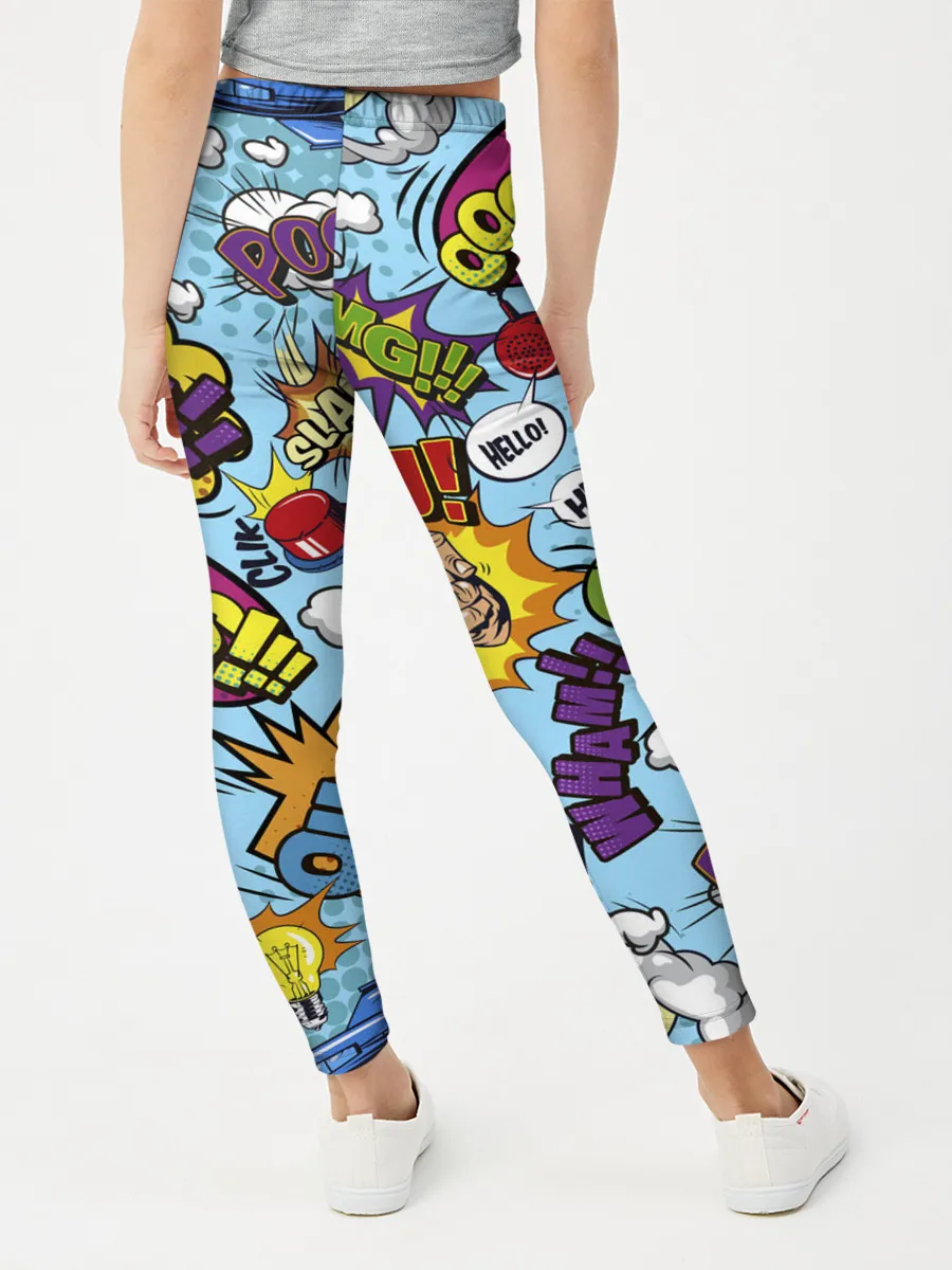 Леггинсы для девочки / Pop art comics