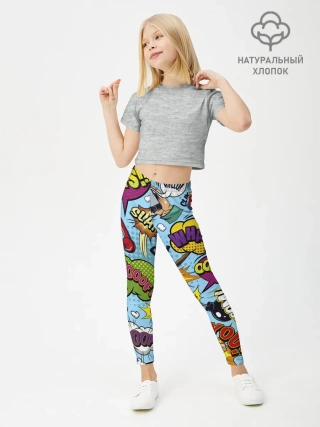 Леггинсы для девочки / Pop art comics