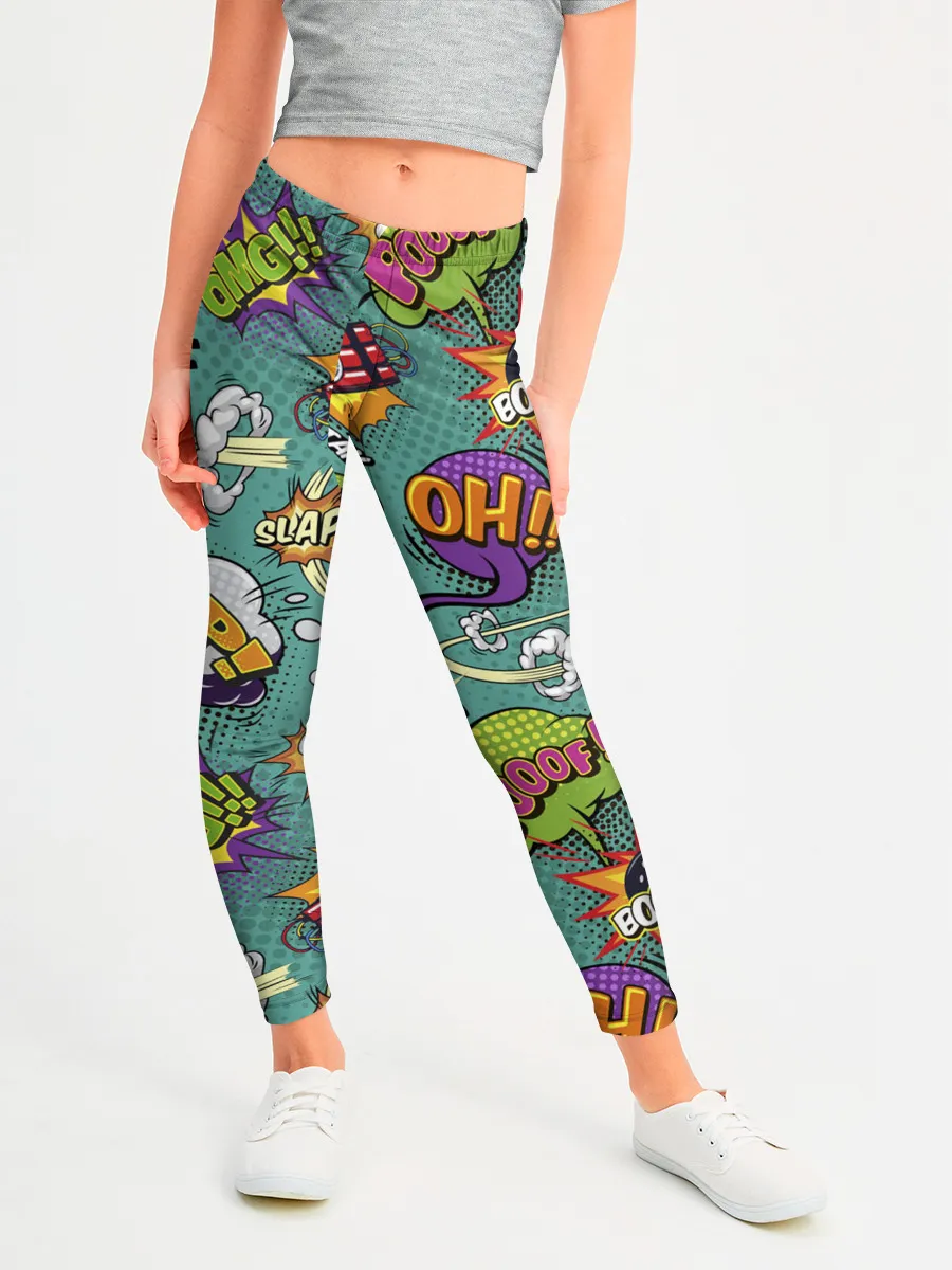 Леггинсы для девочки / Pop art comics