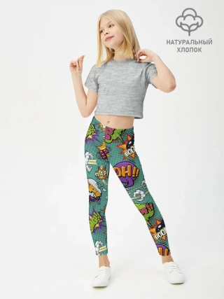 Леггинсы для девочки / Pop art comics