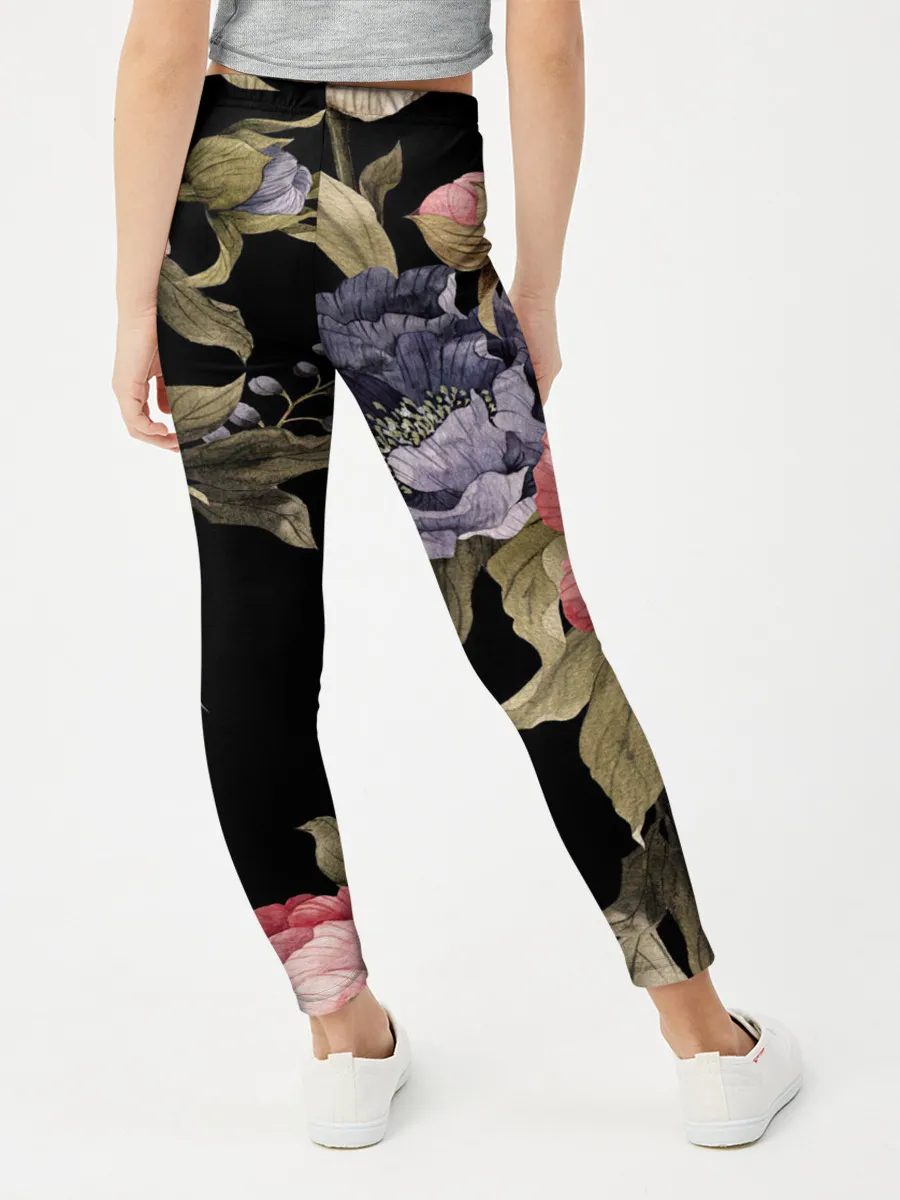 Леггинсы для девочки / Цветы