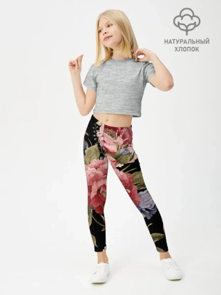 Леггинсы для девочки / Цветы