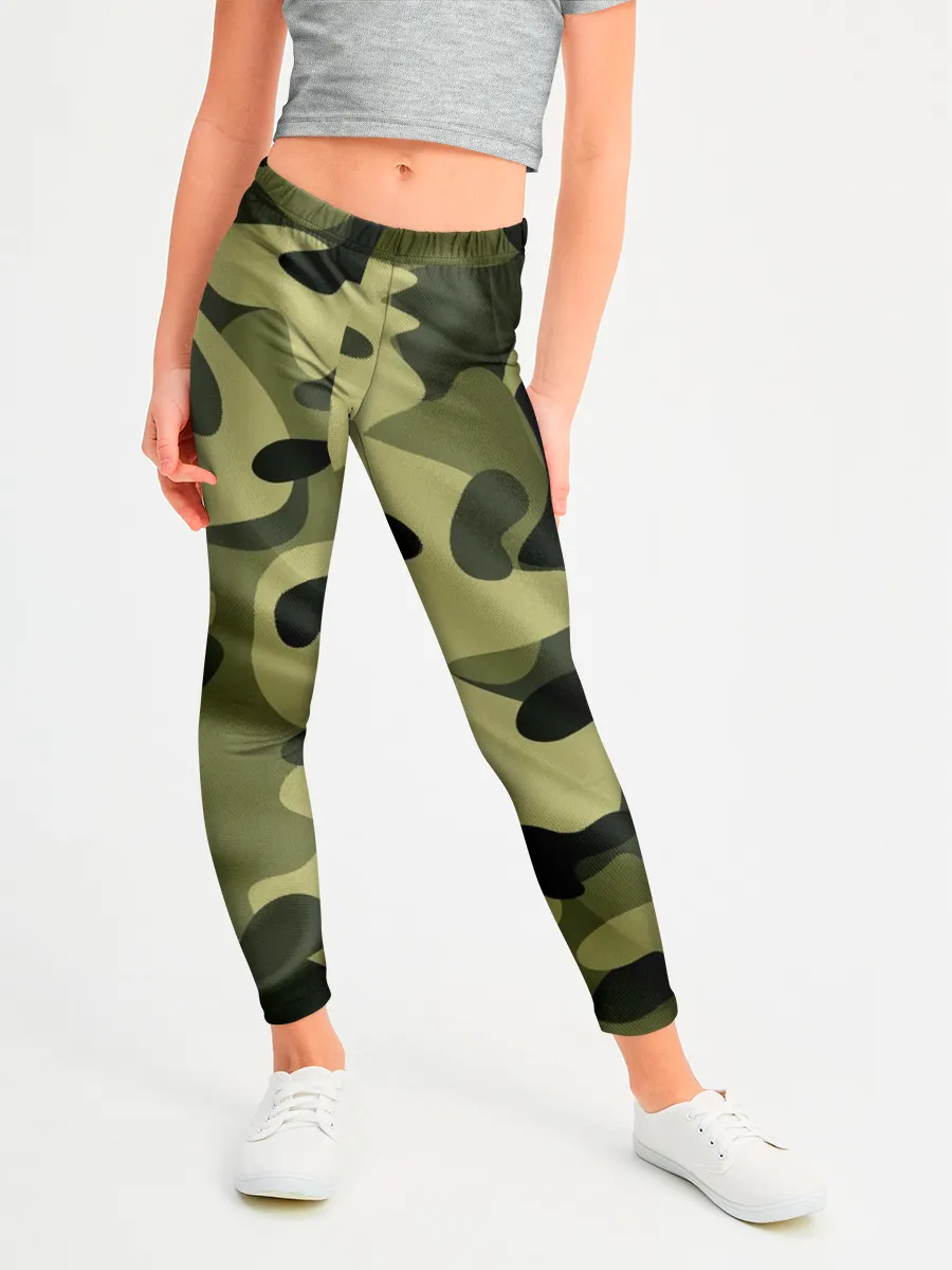 Леггинсы для девочки / Милитари