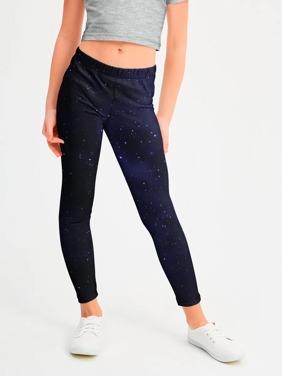 Леггинсы для девочки / Космос