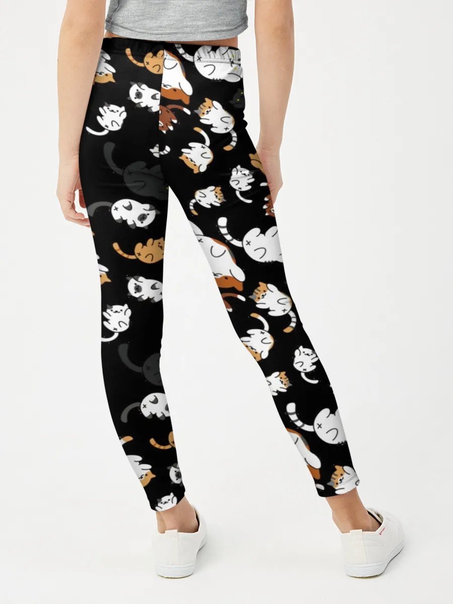 Леггинсы для девочки / Котята паттерн
