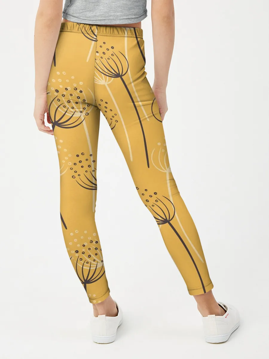 Леггинсы для девочки / Цветы