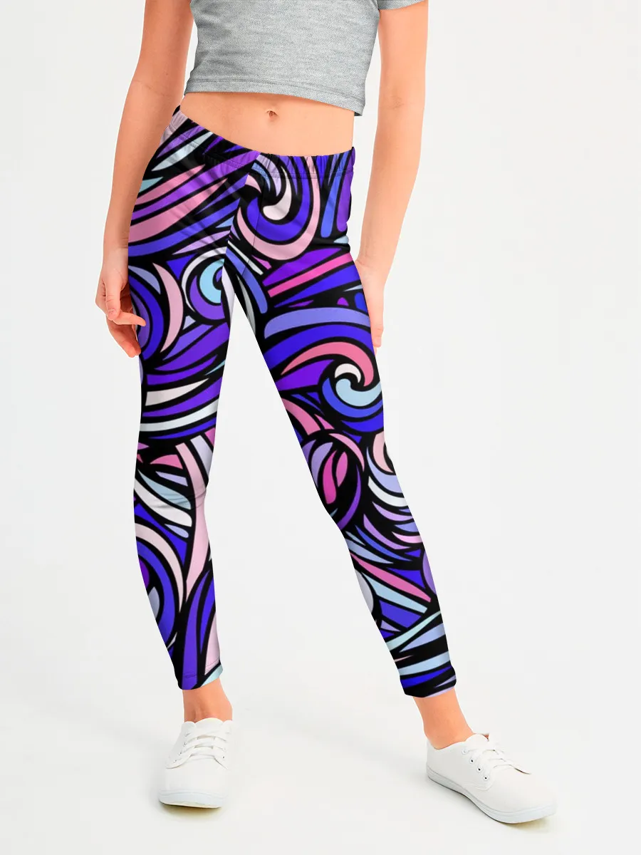 Леггинсы для девочки / Волны