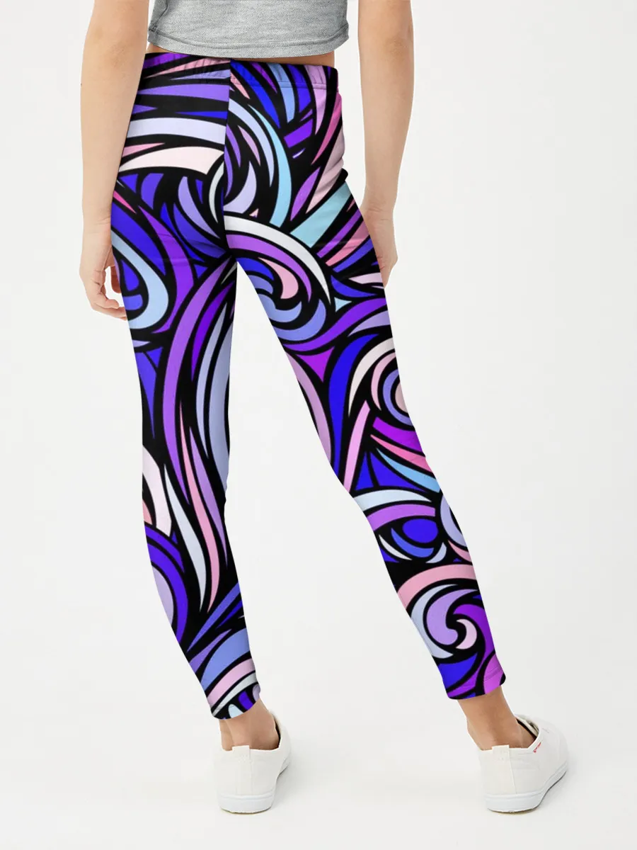 Леггинсы для девочки / Волны