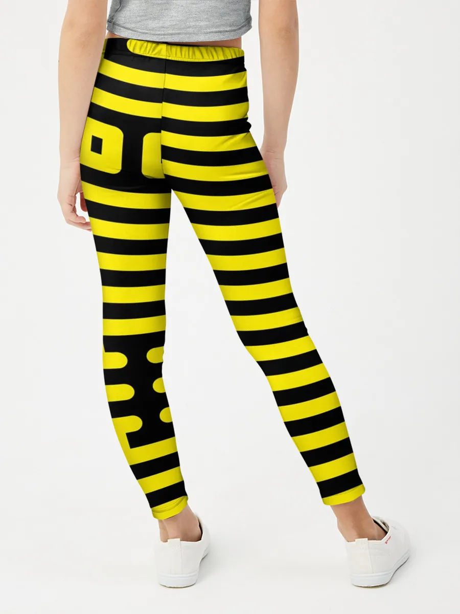 Леггинсы для девочки / полосы, линии, узор,