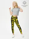 Леггинсы для девочки / полосы, линии, узор,