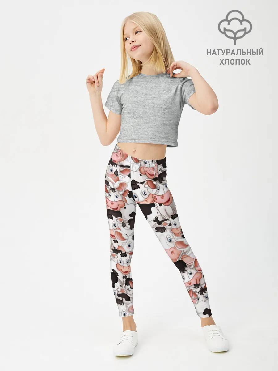 Леггинсы для девочки / Коровы