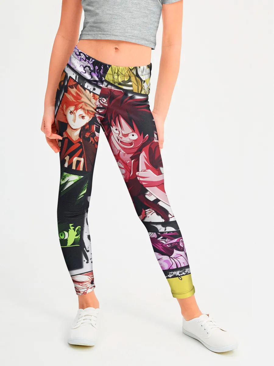 Леггинсы для девочки / EPIC MAIN ANIME CHARACTERS 3D!