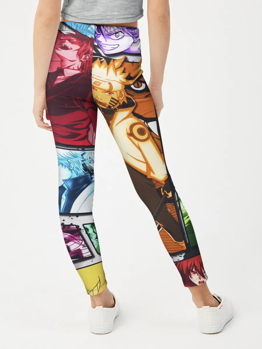 Леггинсы для девочки / EPIC MAIN ANIME CHARACTERS 3D!