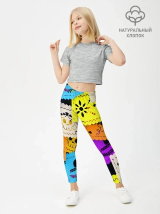 Леггинсы для девочки / Color pattern