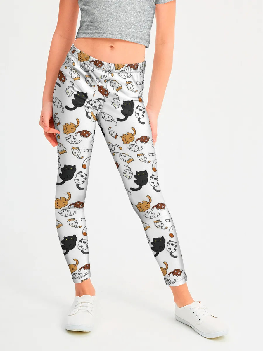 Леггинсы для девочки / КОТИКИ