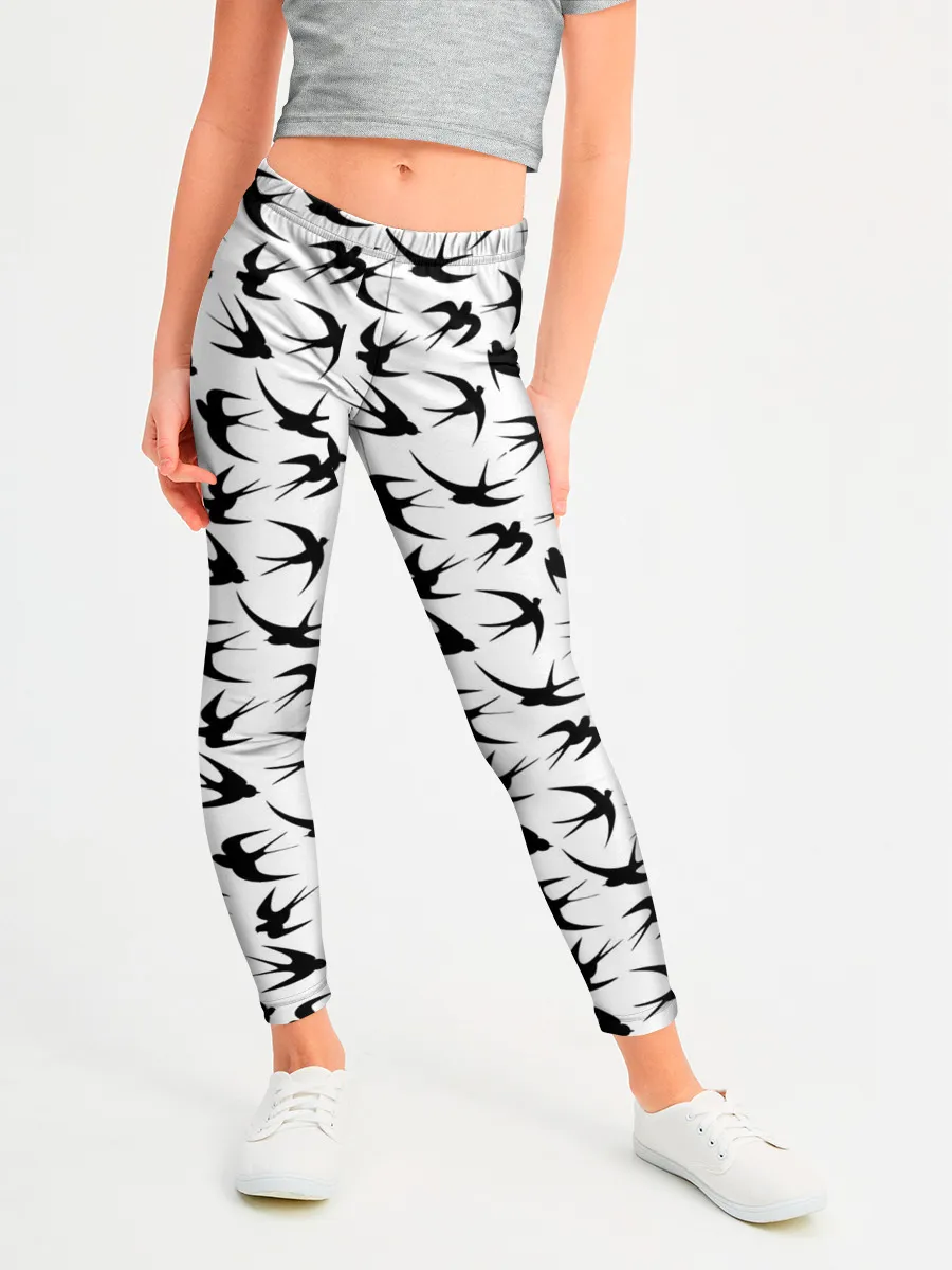 Леггинсы для девочки / Ласточки