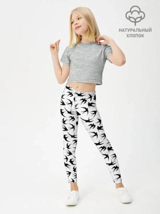 Леггинсы для девочки / Ласточки
